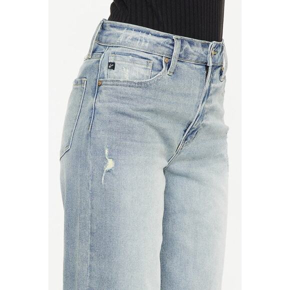 Kan Can High Rise Slim Wide Leg Jeans - KC2565L - Size 15/31 - Picture 6 of 9